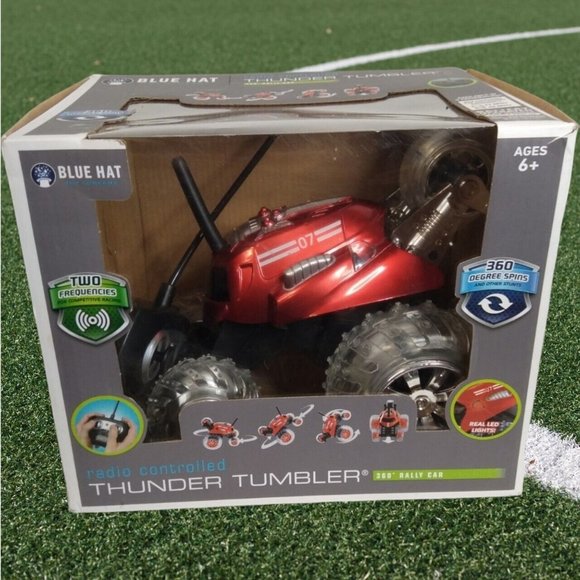 Blue Hat Radio Controlled Thunder Tumber Red 360 Degree Rally Car w/ LED Lights - Picture 11 of 16